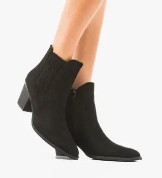 Botine dama Delgado Negre imagine