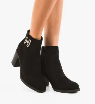 Botine dama Devon Negre imagine