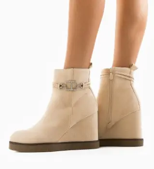 Botine dama Dikla Bej imagine