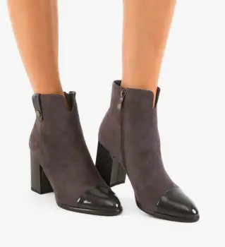 Botine dama Duncan Gri imagine
