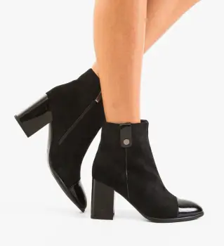 Botine dama Duncan Negre 2 imagine