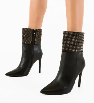Botine dama Durga Negre imagine