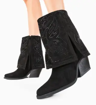 Botine dama Eaton Negre imagine