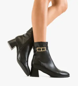 Botine dama Elliott Negre imagine