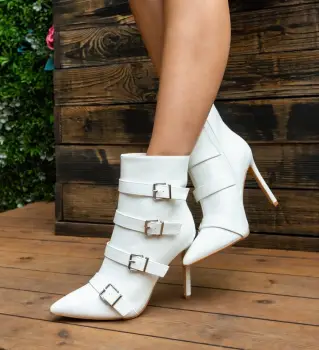 Botine dama Emmy Albe imagine