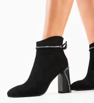 Botine dama Ephraim Negre imagine