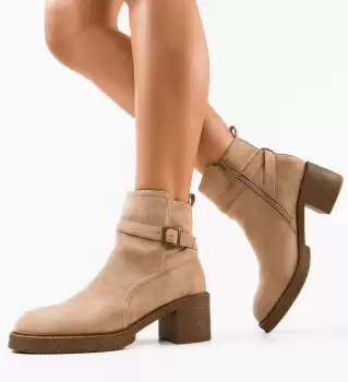 Botine dama Faha Khaki imagine