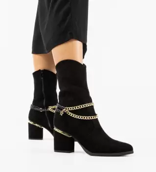Botine dama Ferguso Negre imagine