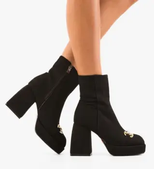 Botine dama Fersace Negre 2 imagine