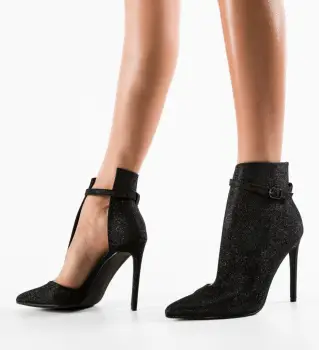 Botine dama Fleur Negre imagine