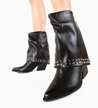 Botine dama Floor Negre imagine