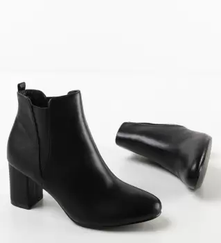 Botine dama Floyd Negre imagine