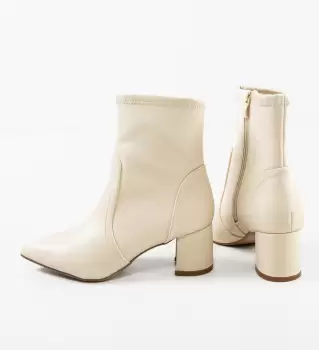 Botine dama Freihild Bej imagine