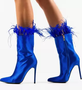 Botine dama Fuery Albastre imagine