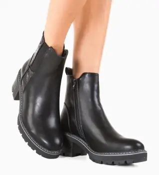 Botine dama Fulton Negre imagine