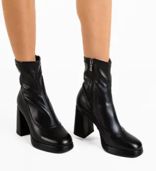 Botine dama Gafabb Negre imagine