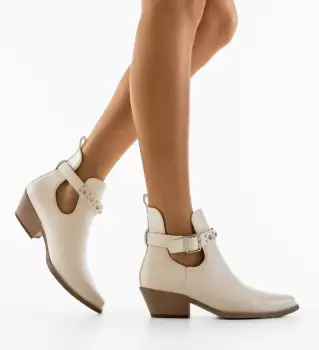 Botine dama Gianna Albe imagine