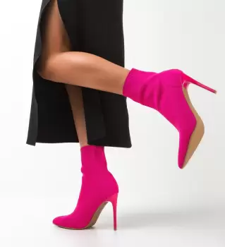 Botine dama Gluty Fuchsia imagine