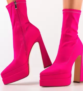 Botine dama Grab Roz imagine