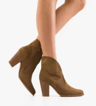 Botine dama Grace Khaki imagine