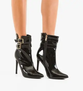 Botine dama Gred Negre imagine