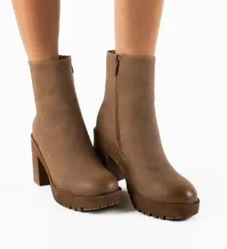 Botine dama Guevara Khaki imagine