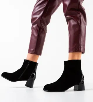 Botine dama Haaris Negre imagine