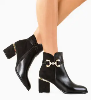 Botine dama Hale Negre imagine