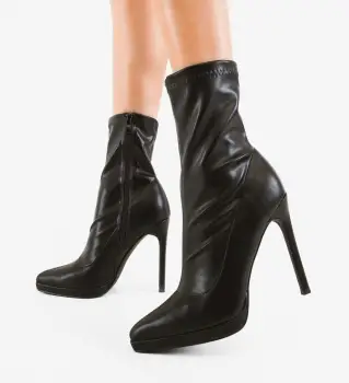 Botine dama Hamy Negre 2 imagine