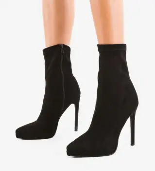 Botine dama Hamy Negre imagine