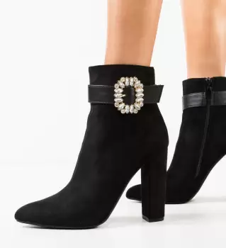 Botine dama Hayn Negre imagine