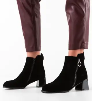 Botine dama Henrietta Negre imagine
