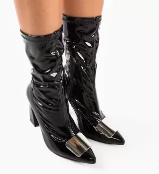 Botine dama Ilenia Negre imagine