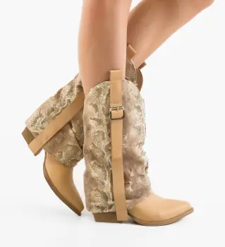 Botine dama Inga Print 2 imagine
