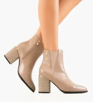 Botine dama Inimay Khaki imagine