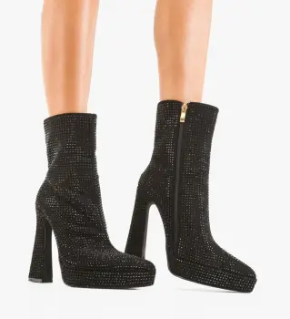 Botine dama Iram Negre imagine