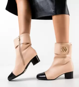 Botine dama Isobel Bej imagine