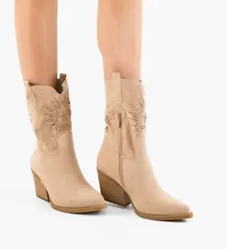 Botine dama Iwan Bej imagine