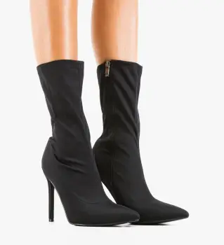 Botine dama Jacza Negre 2 imagine