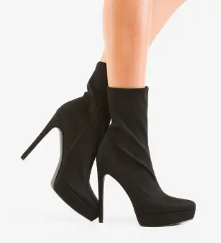 Botine dama Jahoi Negre imagine