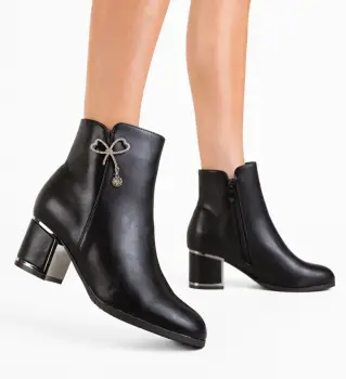 Botine dama Jasmi Negre imagine
