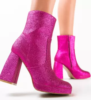 Botine dama Jazzo Fuchsia imagine