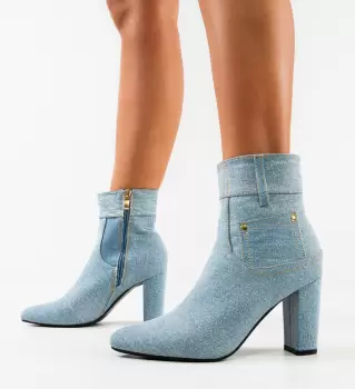 Botine dama Jean Albastre 2 imagine