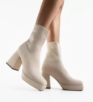 Botine dama Julie Bej imagine