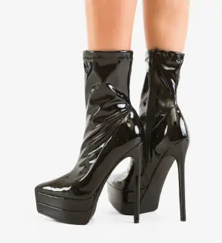 Botine dama Kazmire Negre 2 imagine