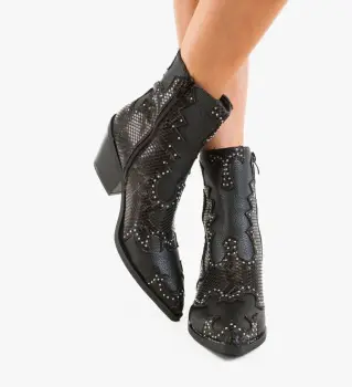 Botine dama Ketek Negre imagine