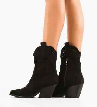 Botine dama Kimberle Negre imagine