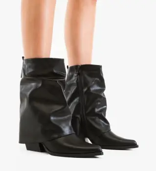 Botine dama Kreon Negre imagine