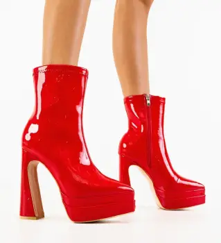 Botine dama Kunza Rosii imagine