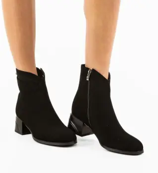 Botine dama Kusat Negre imagine